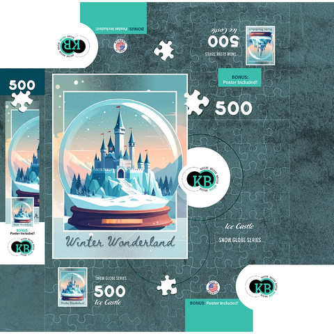 Ice Castle 500 Jigsaw Puzzle box 3D Modell