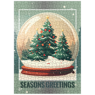 puzzleplate Christmas Trees 500 Jigsaw Puzzle