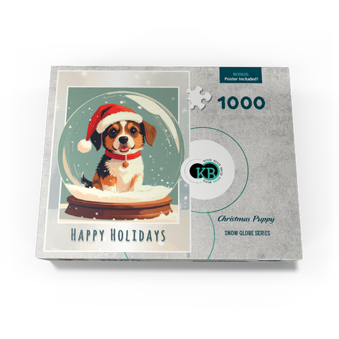 Christmas Puppy 1000 Jigsaw Puzzle box view3