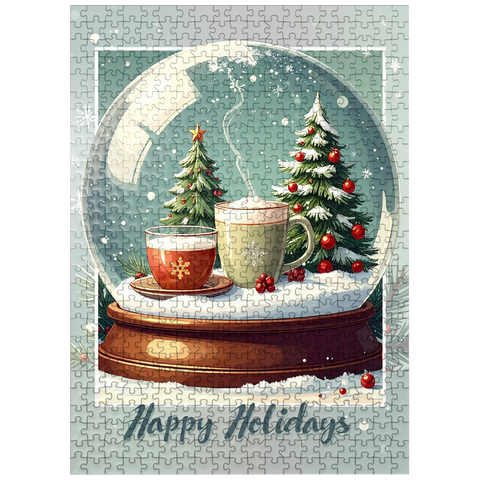 puzzleplate Holiday Coffee & Cocoa 500 Jigsaw Puzzle