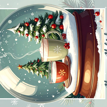 Holiday Coffee & Cocoa 500 Jigsaw Puzzle 3D Modell