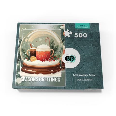 Cozy Holiday Cocoa 500 Jigsaw Puzzle box view3