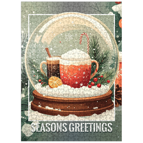 puzzleplate Cozy Holiday Cocoa 500 Jigsaw Puzzle