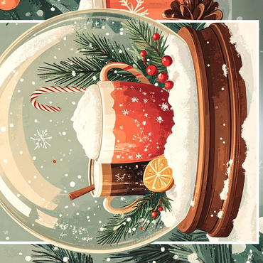 Cozy Holiday Cocoa 500 Jigsaw Puzzle 3D Modell