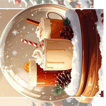 Spiced Cider & Eggnog 1000 Jigsaw Puzzle 3D Modell