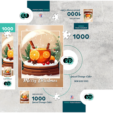 Spiced Orange Cider 1000 Jigsaw Puzzle box 3D Modell