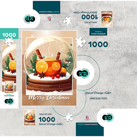 Spiced Orange Cider 1000 Jigsaw Puzzle box 3D Modell