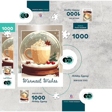 Holiday Eggnog 1000 Jigsaw Puzzle box 3D Modell