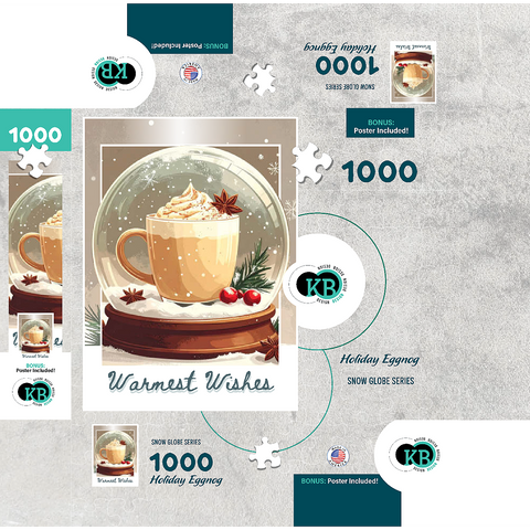 Holiday Eggnog 1000 Jigsaw Puzzle box 3D Modell