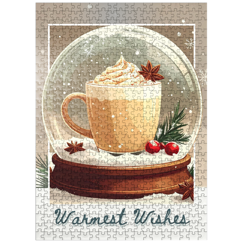 puzzleplate Holiday Eggnog 500 Jigsaw Puzzle
