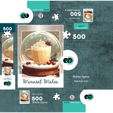 Holiday Eggnog 500 Jigsaw Puzzle box 3D Modell