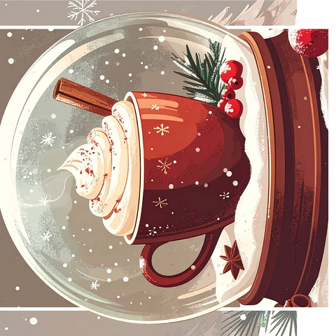 Christmas Cocoa in Red Holiday Mug 1000 Jigsaw Puzzle 3D Modell