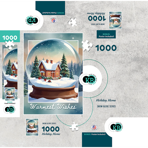 Holiday Home 1000 Jigsaw Puzzle box 3D Modell