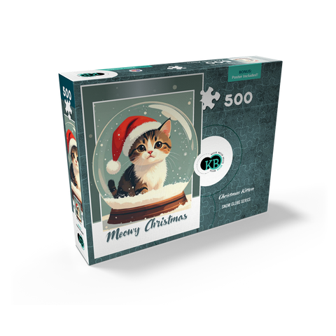 Christmas Kitten 500 Jigsaw Puzzle box view2