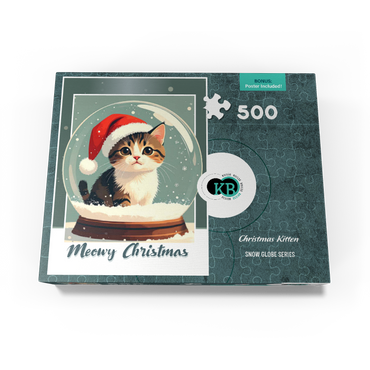 Christmas Kitten 500 Jigsaw Puzzle box view3