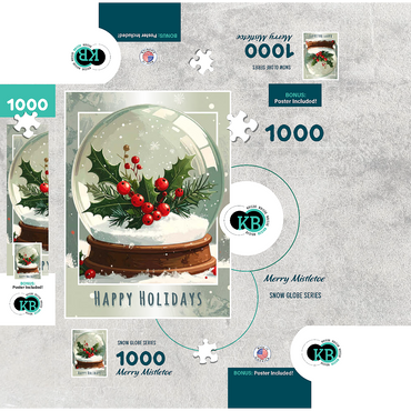 Merry Mistletoe 1000 Jigsaw Puzzle box 3D Modell