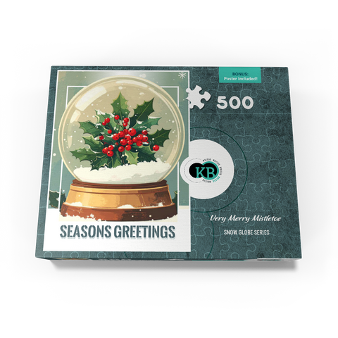 Very Merry Mistletoe 500 Jigsaw Puzzle box view3