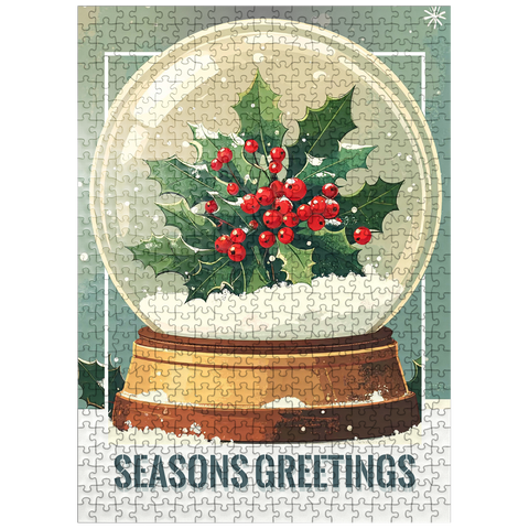 puzzleplate Very Merry Mistletoe 500 Jigsaw Puzzle