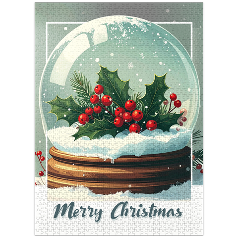 puzzleplate Mistletoe & Holly 1000 Jigsaw Puzzle