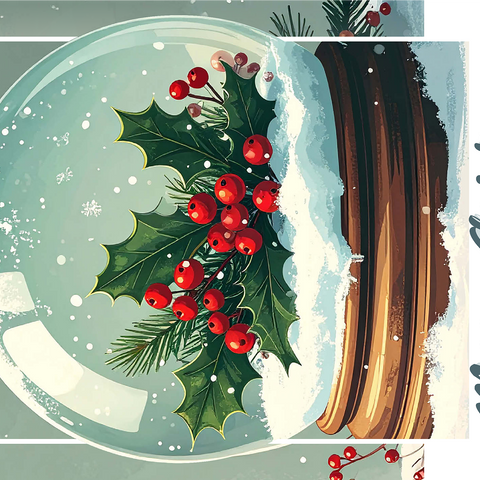 Mistletoe & Holly 1000 Jigsaw Puzzle 3D Modell