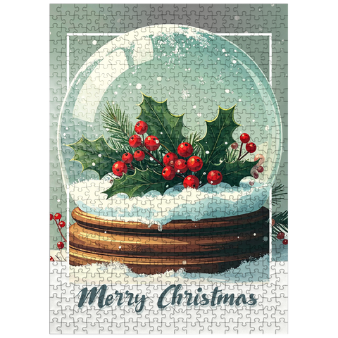 puzzleplate Mistletoe & Holly 500 Jigsaw Puzzle