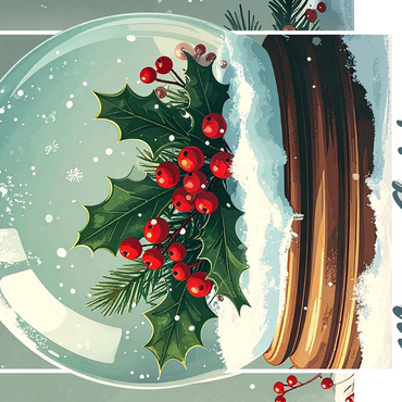 Mistletoe & Holly 500 Jigsaw Puzzle 3D Modell