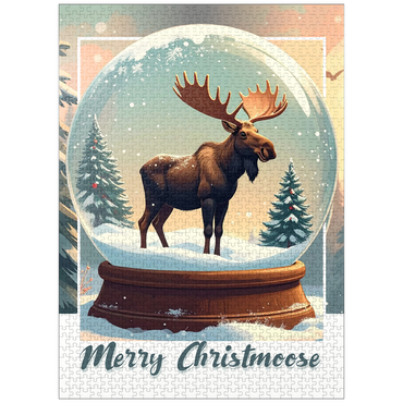 puzzleplate Merry Christmoose 1000 Jigsaw Puzzle