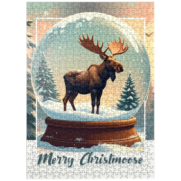 puzzleplate Merry Christmoose 500 Jigsaw Puzzle