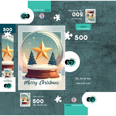 The North Star 500 Jigsaw Puzzle box 3D Modell