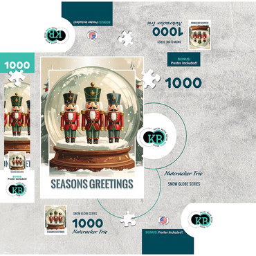 Nutcracker Trio 1000 Jigsaw Puzzle box 3D Modell