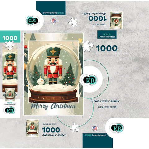 Nutcracker Soldier 1000 Jigsaw Puzzle box 3D Modell