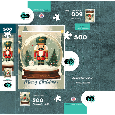 Nutcracker Soldier 500 Jigsaw Puzzle box 3D Modell