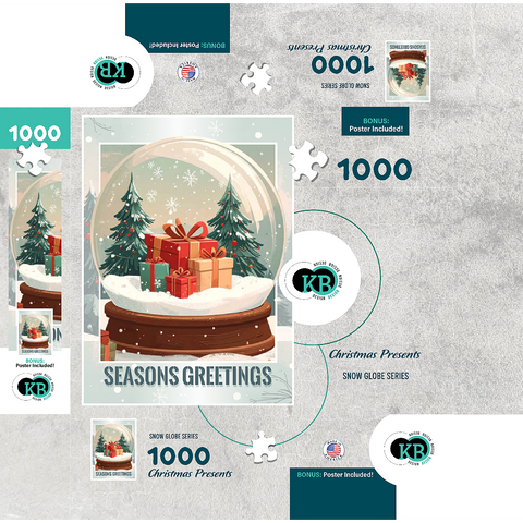 Christmas Presents 1000 Jigsaw Puzzle box 3D Modell