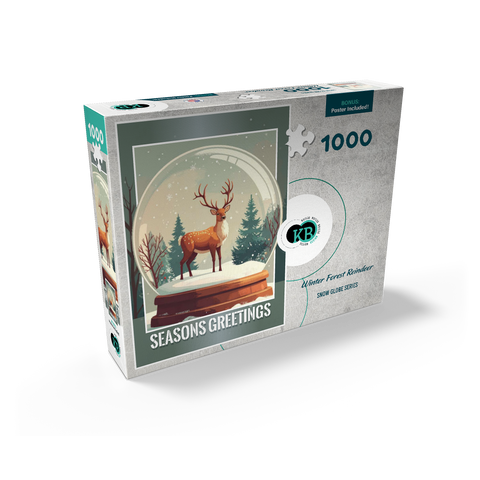 Winter Forest Reindeer 1000 Jigsaw Puzzle box view2