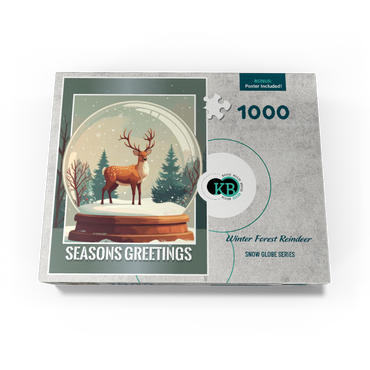 Winter Forest Reindeer 1000 Jigsaw Puzzle box view3