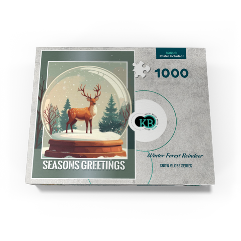 Winter Forest Reindeer 1000 Jigsaw Puzzle box view3