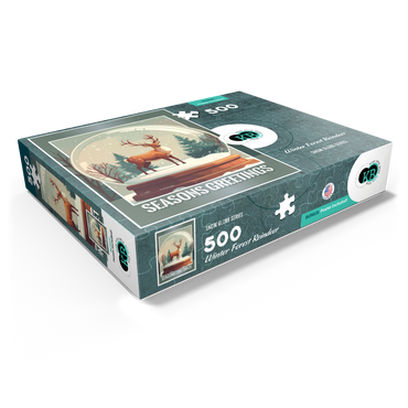 Winter Forest Reindeer 500 Jigsaw Puzzle box view1