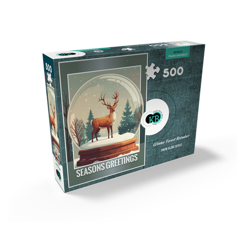 Winter Forest Reindeer 500 Jigsaw Puzzle box view2