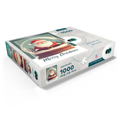 Holly Jolly Santa 1000 Jigsaw Puzzle box view1