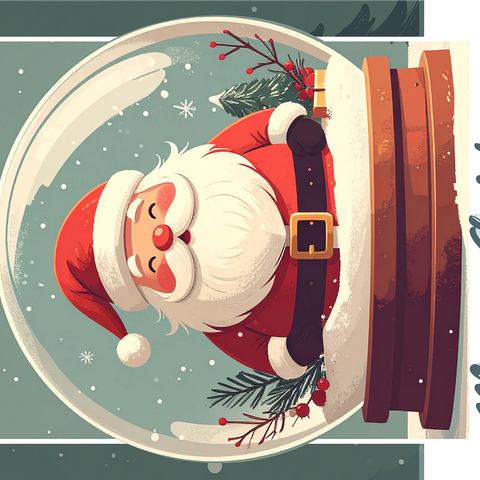 Holly Jolly Santa 1000 Jigsaw Puzzle 3D Modell