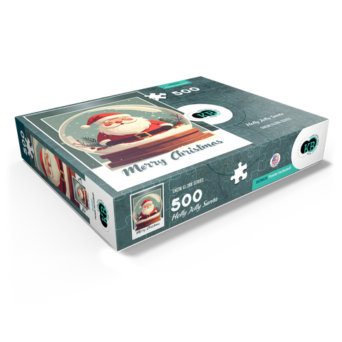 Holly Jolly Santa 500 Jigsaw Puzzle box view1