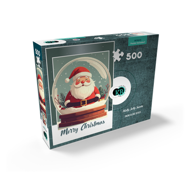 Holly Jolly Santa 500 Jigsaw Puzzle box view2
