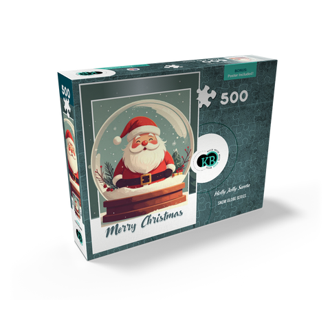 Holly Jolly Santa 500 Jigsaw Puzzle box view2