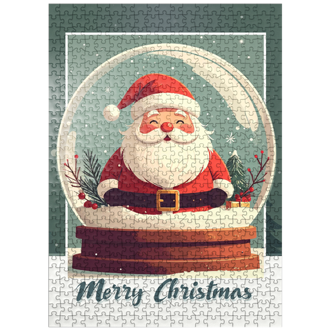 puzzleplate Holly Jolly Santa 500 Jigsaw Puzzle