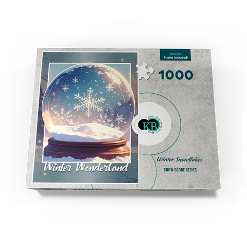 Winter Snowflakes 1000 Jigsaw Puzzle box view3