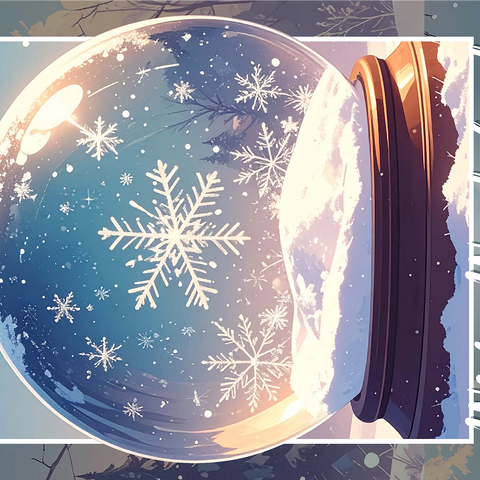 Winter Snowflakes 1000 Jigsaw Puzzle 3D Modell