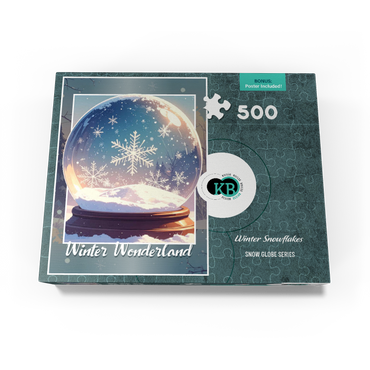 Winter Snowflakes 500 Jigsaw Puzzle box view3