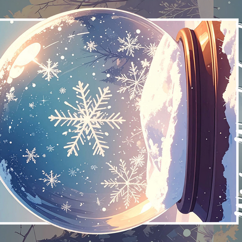 Winter Snowflakes 500 Jigsaw Puzzle 3D Modell