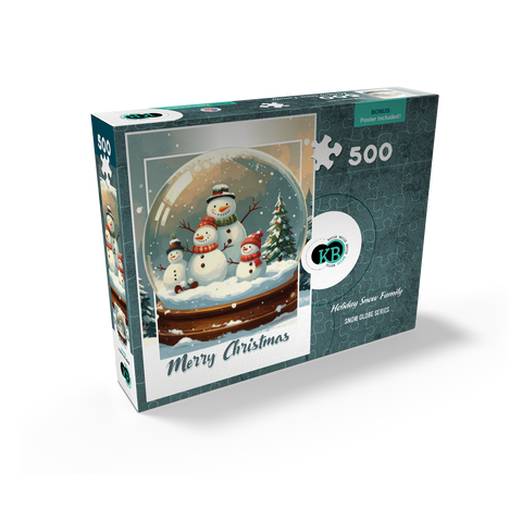 Holiday Snow Family 500 Jigsaw Puzzle box view2