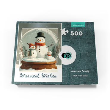 Snowman Family 500 Jigsaw Puzzle box view3